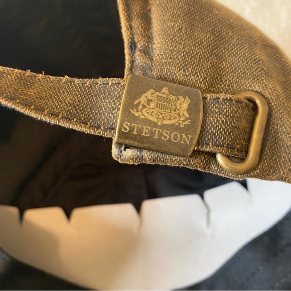 STETSON Martha's Vineyard Oilskin Baseball Cap Hat Adjustable Western Trucker - Picture 3 of 11